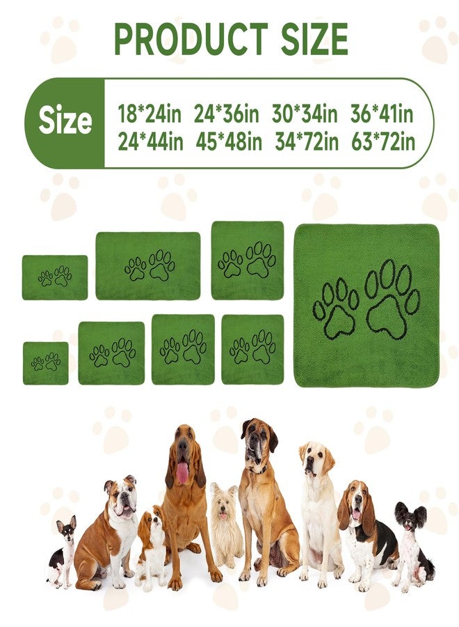 Homimp Washable Pee Pads for Dogs, 1 Pack Super Absorbent Reusable Puppy Pads,Green Long Wool Fake Grass for Potty Training, Upgrade Non-Slip and Leak-Proof,Floor,Couch,Bed and Crate,Green 63"×72" - Image 2